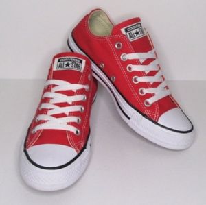 Converse Unisex All Star Low's (Color: RED)